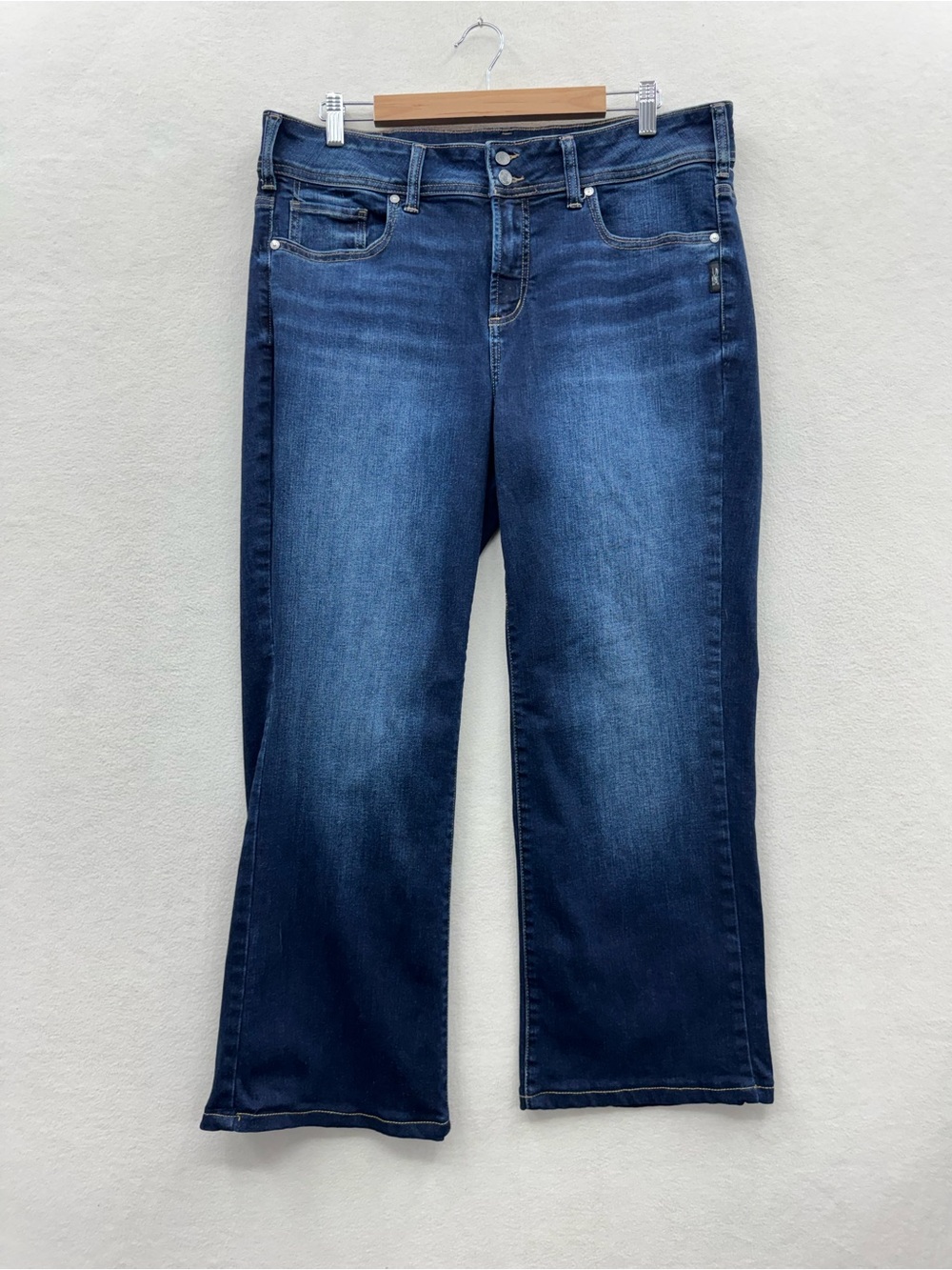 Silver Jeans Women’s 16W Suki Bootcut Dark Wash Altered To 16Wx27